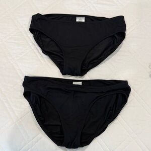 Lands' End Classic Black Swim Bottoms